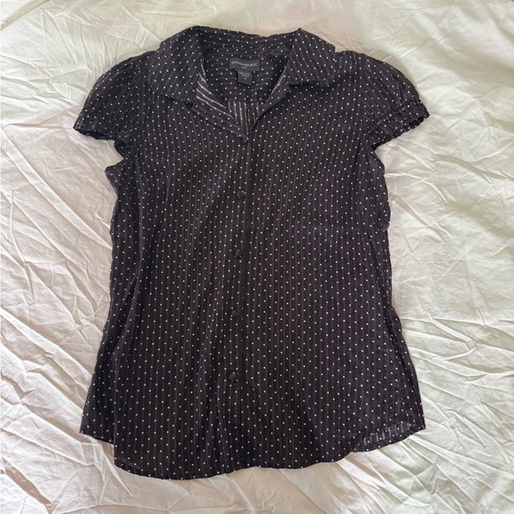 polkadot button down blouse - Picture 1 of 6